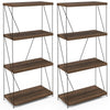 4-Tier Multipurpose Display Rack with Metal Frame