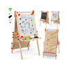 4-in-1 Wooden Kids Art Easel with Paper Roll