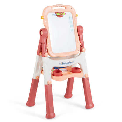 The art easel standing alone against a white background showing the whiteboard side