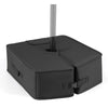 40 kg Umbrella Base Weight Sand-fillable Bag with Weatherproof Fabric-Black