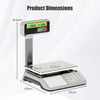 40kg Price Computing Scale with Pole Dual LCD Display and Counting Function