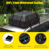 424L Car Roof Bag with Drawstring Storage Bag for Various Cars-Black
