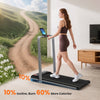 SPORTNOW Folding Walking Treadmill, Under Desk Walking Pad with Incline, Silver Tone
