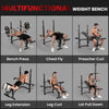 SPORTNOW Multi-Exercise Adjustable Weight Bench with Bench Press Rack