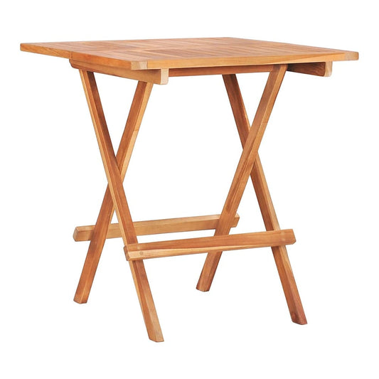 Folding Bistro Table Solid Teak Wood, a compact outdoor table made of wood