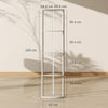 HOMCOM RGB LED Floor Lamp with Shelves, 4-Tier Dimmable Standing Lamp with Remote Control, Oak