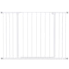 PawHut Dog Gate Pet Safety Gate Stair Barrier Pressure Fit Adjustable 76-82/86-97/101-107 cm, White