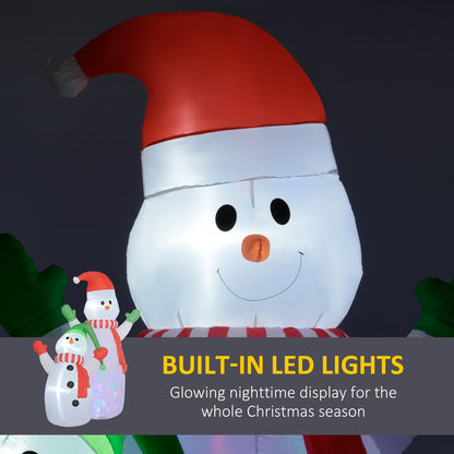 Outsunny 8ft Inflatable Snowman and Son Christmas Decoration