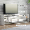 HOMCOM TV Cabinet with Wall Shelf for Wall-Mounted 65
