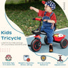 AIYAPLAY Kids Trike for 2-5 Years with Adjustable Seat, Pedal, Baskets, Red