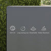 Outsunny Patio 3 Seater Swing Chair Bench Cover Outdoor Garden Furniture Rain Protection Cover Protector Waterproof Anti-UV, 215L x 155W x 150Hcm, Dark Grey
