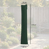Outsunny Parasol Cover, Cantilever Umbrella Cover for 2-3.5 m Parasols, Banana Umbrella Protector with Zipper, Green