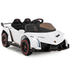4WD Kids Ride On Sports Car Lamborghini with Taillights-White