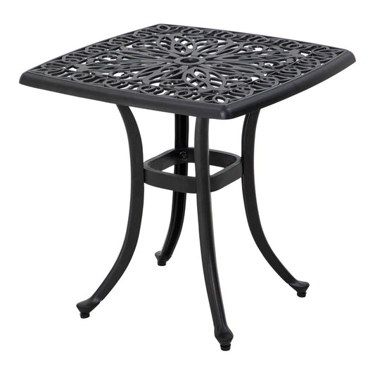 Outsunny Cast Aluminium Bistro Table in Black