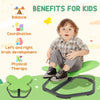 AIYAPLAY Butterfly-Shaped Kids Swivel Chair, Sensory Spinning Chair for Balance and Coordination Training, Green