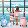 4-Piece Kid’s Luggage Set Kids Journey Suitcase Set-Blue
