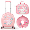 4-Piece Kid’s Luggage Set Kids Journey Suitcase Set-Pink