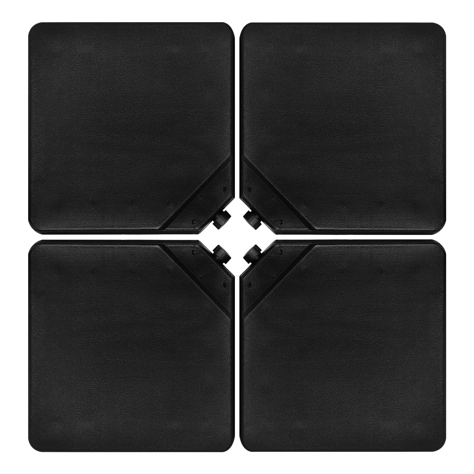 4 Pieces Portable Square Outdoor Umbrella Base with Handle
