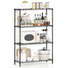 3/4/5/6-Tier Wire Shelving Unit Adjustable Metal Storage Shelves with V-shaped Shelving Rack-4-Tier-M