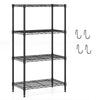 3/4/5/6-Tier Wire Shelving Unit Adjustable Metal Storage Shelves with V-shaped Shelving Rack-4-Tier-S