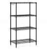 3/4/5/6-Tier Wire Shelving Unit Adjustable Metal Storage Shelves with V-shaped Shelving Rack-4-Tier-S