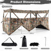 4-Panel Hunting Blind 3-Person See-through Ground Blind Tent