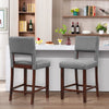 4-Piece Bar Chair Set with Rubber Wood Legs