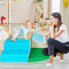 4 Pieces Climb and Crawl Foam Play Set for Toddlers Preschoolers-Blue