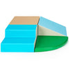4 Pieces Climb and Crawl Foam Play Set for Toddlers Preschoolers-Blue
