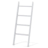 4-Tier Wooden Blanket Ladder 137 cm Wall Leaning Quilt Holder for Storage and Display-Grey