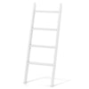 4-Tier Wooden Blanket Ladder 137 cm Wall Leaning Quilt Holder for Storage and Display-White