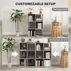 HOMCOM 6-Cube Bookshelf - Light Grey