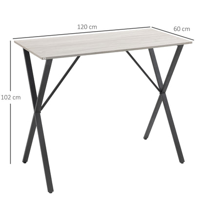HOMCOM 120 cm Rectangular Bar Table for 4 People in White