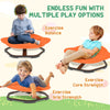 AIYAPLAY Planet-Shaped-kids Swivel Chair, Sensory Spinning Chair for Balance, Coordination Training, Orange