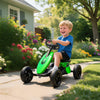 AIYAPLAY Pedal Go Kart for Kids 2-5 Years, with Silent EVA Wheels, Metal Frame, Green