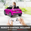 AIYAPLAY Audi Q8 e-tron Sportback Licensed 12V Ride on Car w/ Remote, 4 Spring Suspension Wheels, Headlights, Music, Horn - Pink