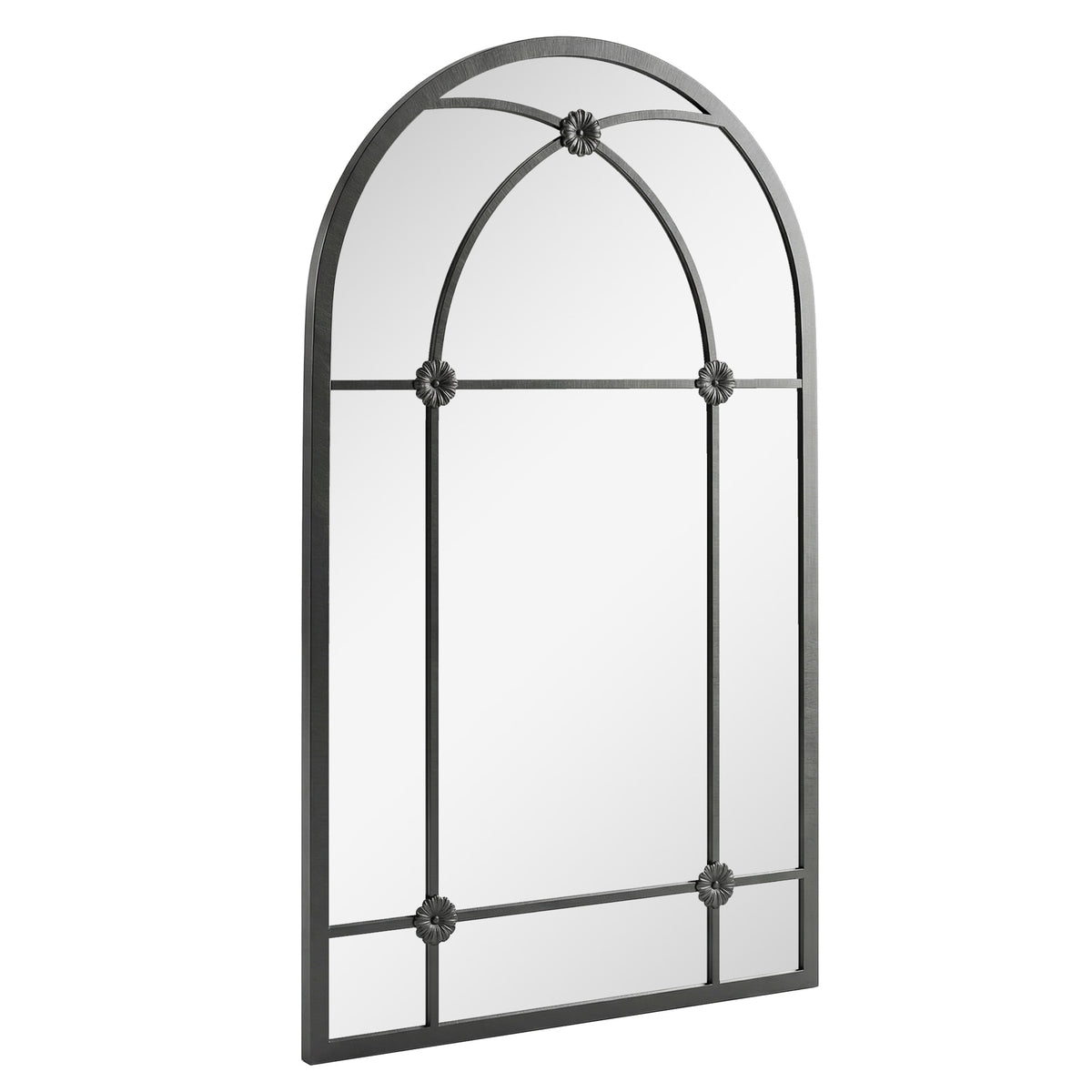 Outsunny Arched Mirror in Black