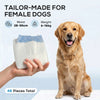 PawHut Disposable Dog Diapers Female for L Dogs Incontinence or Excitable Urination and Training 48 Count