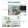 Outsunny 100cm/3.3FT Artificial Monstera Tree Decorative Cheese Plant 21 Leaves with Nursery Pot, Fake Tropical Palm Tree for Indoor D√É¬©cor