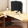 HOMCOM Studio Microphone Isolation Shield, Foldable Adjustable Recording Studio Equipment, 3-Panel High Density Absorbent Foam Shield with 3/8
