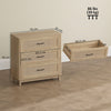 HOMCOM 76 cm Wide Drawer Chest of Drawers with 3 Drawer - Oak