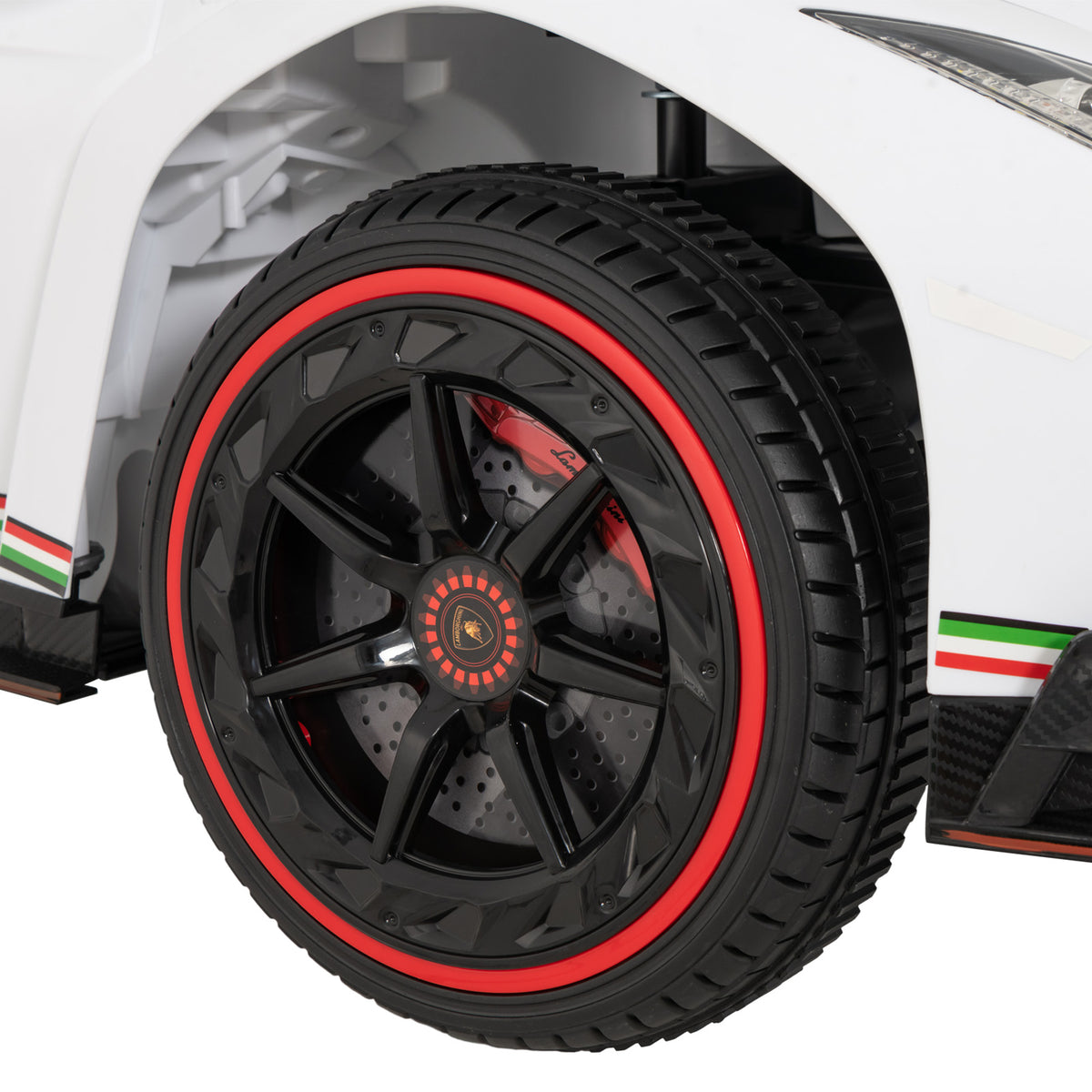 4WD Kids Ride On Sports Car Lamborghini with Taillights in White