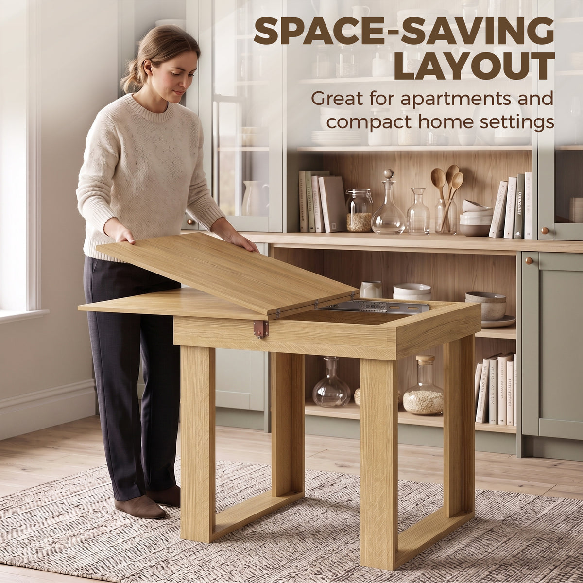 HOMCOM Folding Dining Table