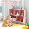 5-Cube Kids Toy Storage Organizer with Anti-Tipping Kits-Pink