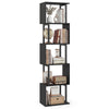 5-Tier Modern Bookshelf with Metal Frame for Home Office-Black
