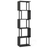 5-Tier Modern Bookshelf with Metal Frame for Home Office-Black