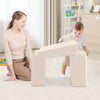 5-Piece Climb and Crawl Playset with Ball Pit for Kids-Beige