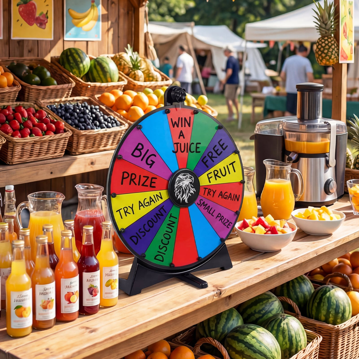 50 CM Spinning Prize Wheel with Blackboard Marker Eraser and Spare Pointer