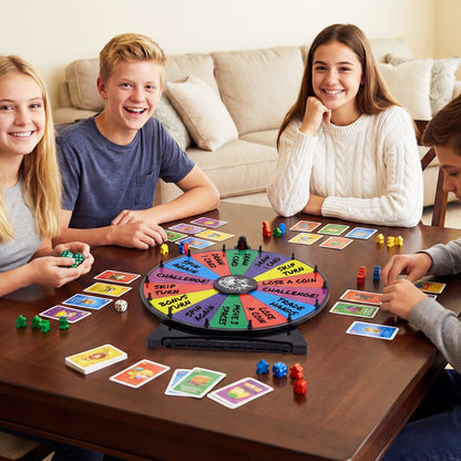50 CM Spinning Prize Wheel with Blackboard Marker Eraser and Spare Pointer