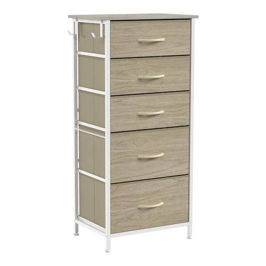 HOMCOM Chest of Drawers in a Natural Wood Finish
